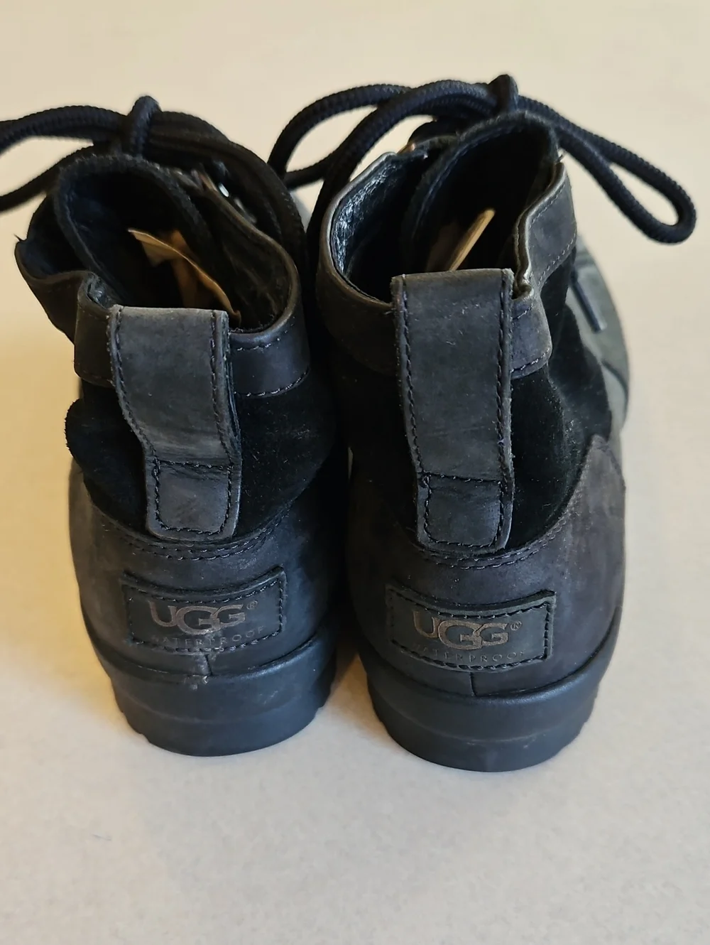 UGG Heather Waterproof Black Duck Boots